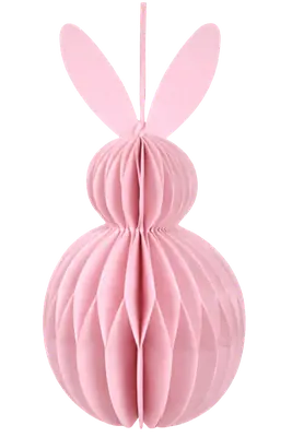 Papierhase rosa